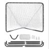 Velocity Official Size 6x6x7' Backyard Lacrosse Practice and Training Goal, Includes 4MM Lacrosse Net, for Youth, Kids, and Adults  Black Frame, White Net view 3