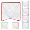 Velocity Official Size 6x6x7' Backyard Lacrosse Practice and Training Goal, Includes 4MM Lacrosse Net, for Youth, Kids, and Adults  Red Frame, White Net view 1