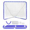 Velocity Official Size 6x6x7' Backyard Lacrosse Practice and Training Goal, Includes 4MM Lacrosse Net, for Youth, Kids, and Adults  Royal Blue Frame, White Net view 2