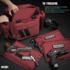 Savior Equipment 600D Tactical Pistol Sleeve Handgun Firearm Bag Soft Case with Reflective Patch For Specialist Series Range Bag, Lockable Zippers, 3-Pack view 3