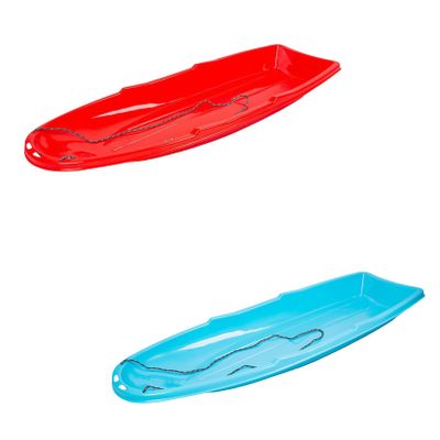Children's Double Sledges, Adult Two-Seater Sledges, Thickened Boat Sledges, Wear-Resistant Skis, Winter Plastic Sledges