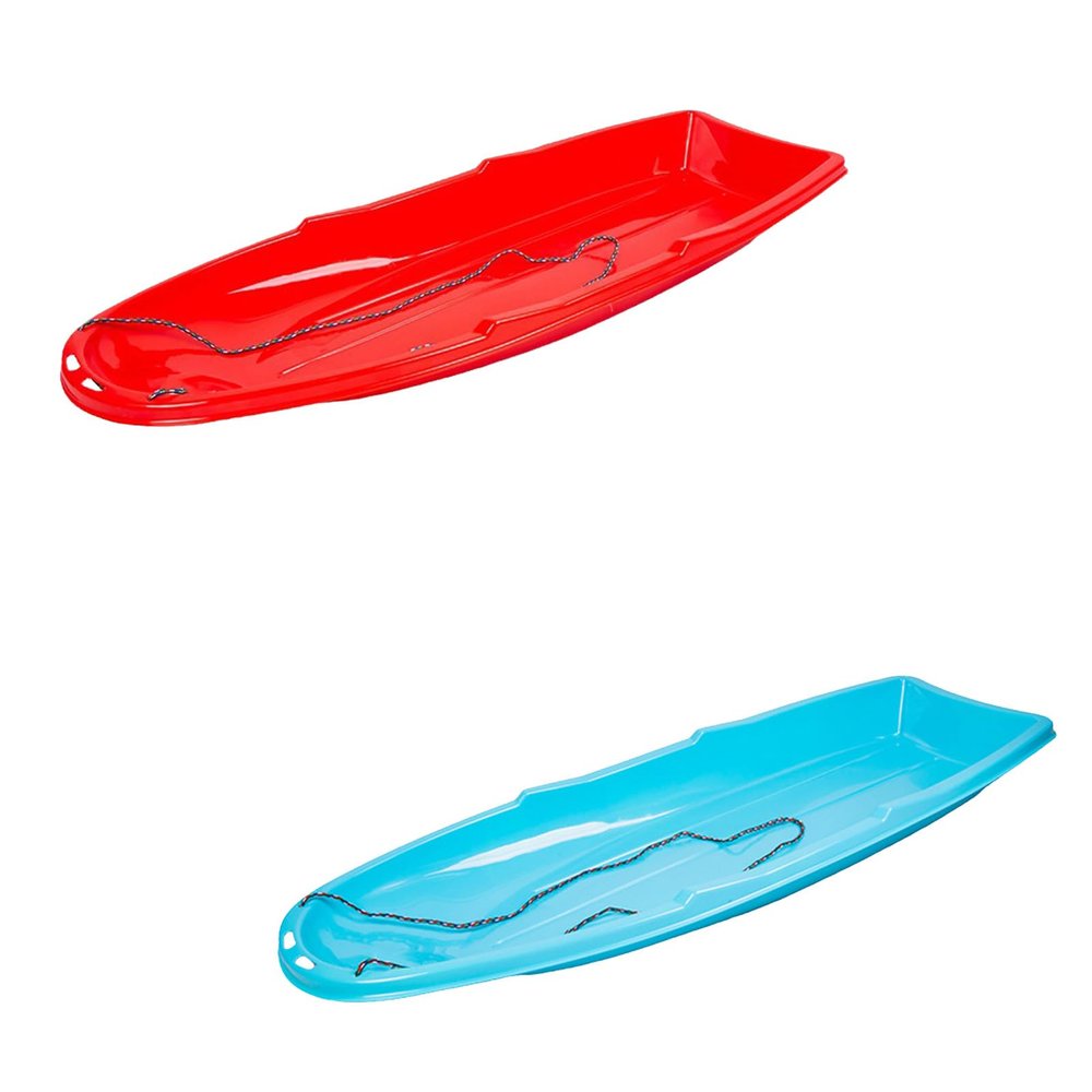 Children's Double Sledges, Adult Two-Seater Sledges, Thickened Boat Sledges, Wear-Resistant Skis, Winter Plastic Sledges