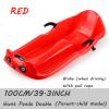 Children's Double Sledge, Winter Wear Sledge, Sledge with Backrest, Plastic Sledge, Double Armrest Brake Sledge view 2