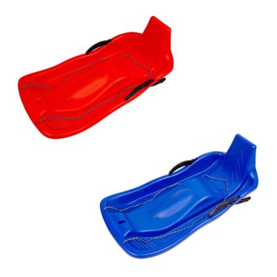 Children's Hard-Wearing Sledges, Winter Tandem Sledges, Sledges with Pull Ropes, Plastic High-Backed Sledges, Sledges with Handles