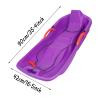Winter Two-Person, Two-Seater Sledges, Children's Fun Sledges, Sledges with Brakes and Pulling Ropes, Plastic High-Backed Sledges view 3