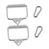 Yardwe 4pcs D-Handle Cable Attachment Set Hooks for Fitness Training Exercise Handles for Tension Bar Compatible Cable Machines for Strength Training and Muscle Building view 1