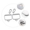 Yardwe 4pcs D-Handle Cable Attachment Set Hooks for Fitness Training Exercise Handles for Tension Bar Compatible Cable Machines for Strength Training and Muscle Building view 4