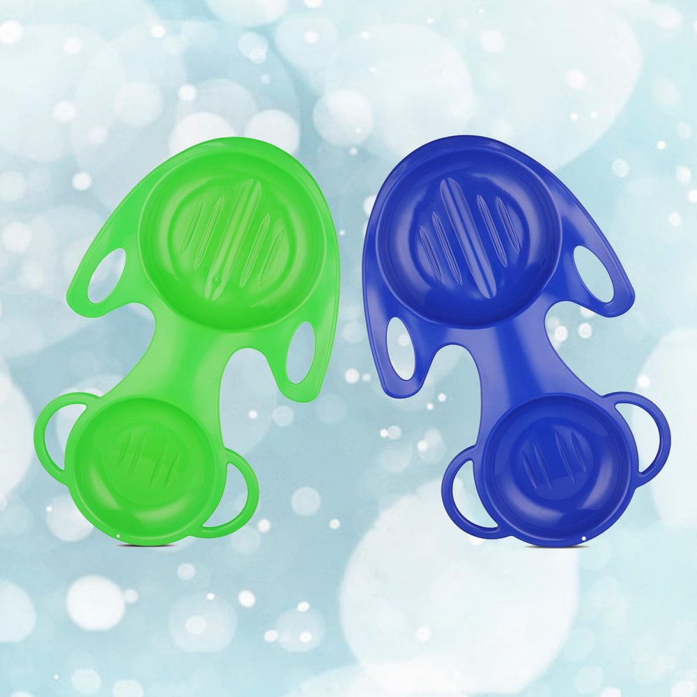 Children's Thickened Sledge, Flying Fish Plastic Sledge, Wear-Resistant Skis, Winter Anti-Freezing Sledge