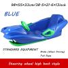 Children's Sledges, Thickened Double Sledges, Winter Sledges with Backrests, Plastic Sledges view 2