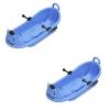 Children's Cartoon Bear Sledge, Plastic Winter Sledge, Sledge with 2 Handles and Pull Rope, Thick Wear-Resistant Sledge view 1