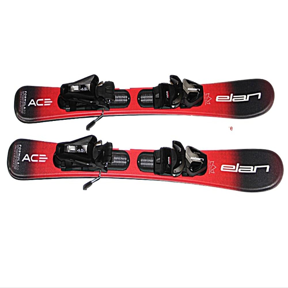 Elan Kids skis 80cm ELAN Formula red with EL4.5 GW System Size Adjustable bindings on Track on skis