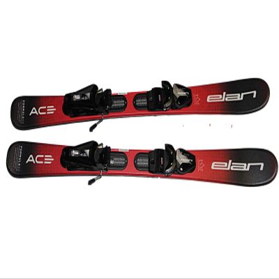 Elan Kids skis 90cm ELAN Ace Formula red with EL4.5 GW System Size Adjustable bindings on Track on skis