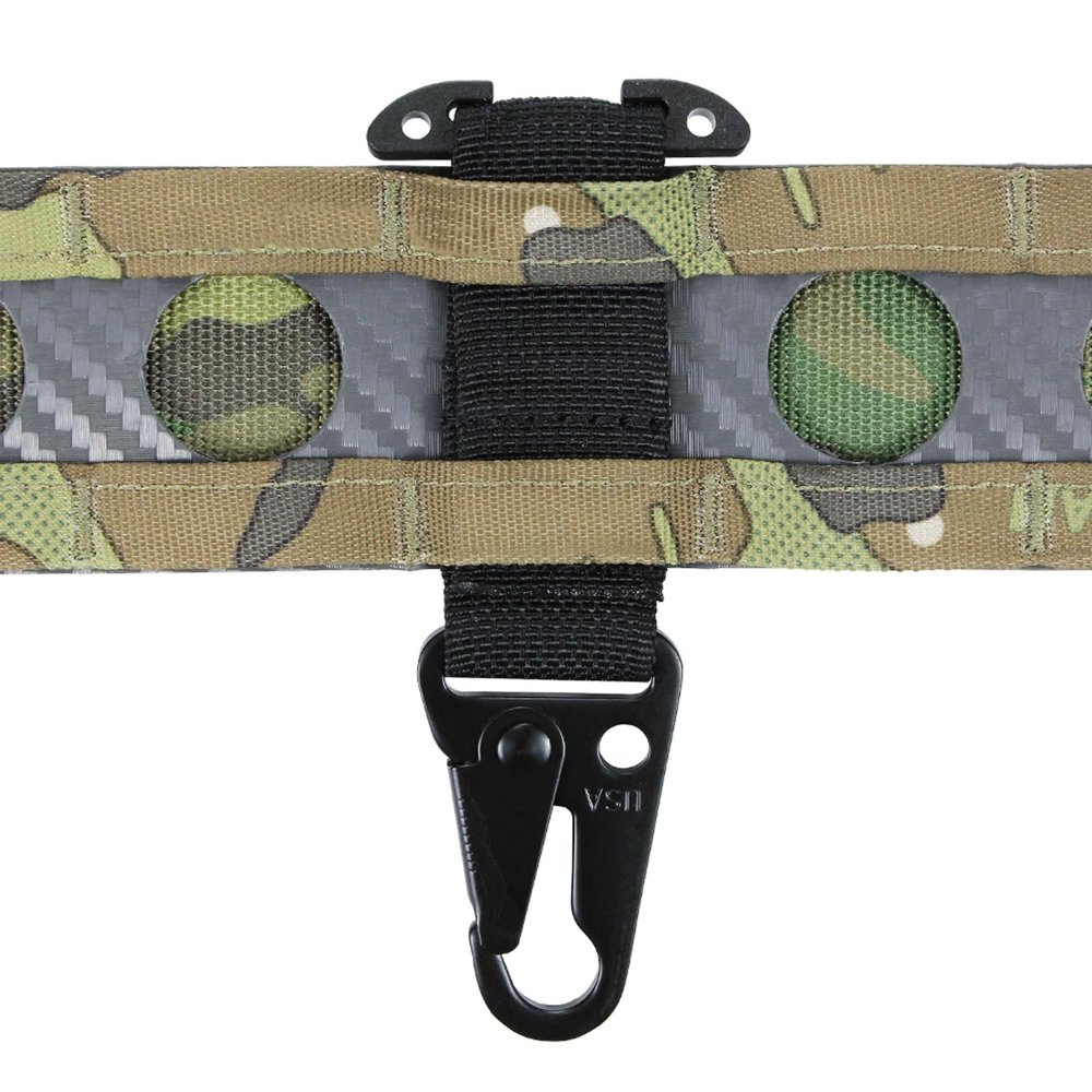 Tactical MOLLE Clip T-Mount Clash Hook, Gloves Clip for Duty Belt, Hanging Carabiner Metal MOLLE Key Holder