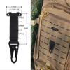 Tactical MOLLE Clip T-Mount Clash Hook, Gloves Clip for Duty Belt, Hanging Carabiner Metal MOLLE Key Holder view 2