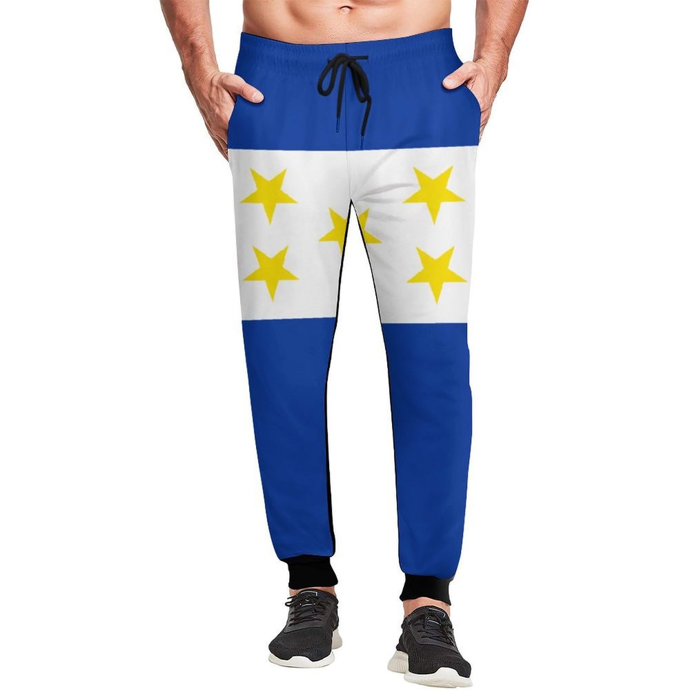Zakqeik Honduras Flag Men's Sweatpants Soft Jogger Pants Drawstring Running Pants for Sports M