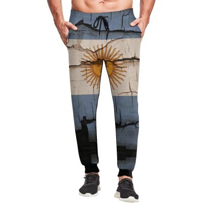 Zakqeik Mens Pants Lightweight Sweatpants Argentina Flag Casual Jogger Pants Soft Sports Pants for Running Workout 2XL