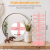 17Dec 6 Tier Rotating Jewelry Organizer Stand, 230 Holes Earring Holder Organizer for Women Girls, Spinning Earring Tree with Ring Holder, Wide Base for Bracelets Watches Lipstick view 2