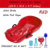 Children's Sledges, Frost-Resistant and Wear-Resistant Winter Sledges, Thickened Two-Seater Sledges, Sledges with Brake Pull Rope view 2
