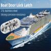 2PCS Boat Door Lock Latch, 316 Stainless Steel Long Locker Door Lock Latch Heavy Duty Marine Slide Lock Barrel Bolt Clasp for Boat Windows/Doors/Hatches/Cabinet (90mm / 3.5in) view 2
