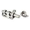 2PCS Boat Door Lock Latch, 316 Stainless Steel Long Locker Door Lock Latch Heavy Duty Marine Slide Lock Barrel Bolt Clasp for Boat Windows/Doors/Hatches/Cabinet (90mm / 3.5in) view 3