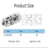 2PCS Boat Door Lock Latch, 316 Stainless Steel Long Locker Door Lock Latch Heavy Duty Marine Slide Lock Barrel Bolt Clasp for Boat Windows/Doors/Hatches/Cabinet (90mm / 3.5in) view 4