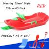 Double Padded Sledges, Winter Sledges with Pull Ropes, Children's Sledges with Steering Wheels, Sledges with Brake Handrails view 2