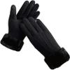 BKEKM Winter Gloves Fleece Suede Cycling Gloves Touch Screen Mittens Gloves Soft Fur Lined Ski Gloves for Men Wome Thermal Glove view 1
