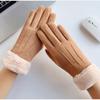 BKEKM Winter Gloves Fleece Suede Cycling Gloves Touch Screen Mittens Gloves Soft Fur Lined Ski Gloves for Men Wome Thermal Glove view 2