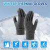 BKEKM Gloves Touch Screen Winter Gloves 1 Pair Cycling Gloves Thick Touch Mittens Gloves Windproof Anti-Slip Fashion Knit Gloves view 4