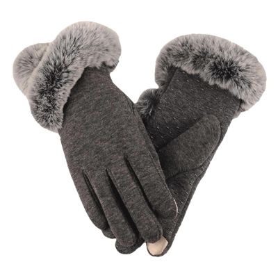 BKEKM Winter Gloves Velvet Thick Cycling Gloves Touchscreen Mittens Gloves Plush Cuff Gloves for Men Women Outdoor Warm Gloves