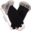 BKEKM Winter Gloves Velvet Thick Cycling Gloves Touchscreen Mittens Gloves Plush Cuff Gloves for Men Women Outdoor Warm Gloves view 4