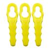 DEMCAY 20Pcs Lawn Mower Replacement Plastic Blades Zigzag Mowing Machine Blades Grass Cutter Repair Garden Power Tools Accessories, Yellow view 1