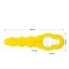 DEMCAY 20Pcs Lawn Mower Replacement Plastic Blades Zigzag Mowing Machine Blades Grass Cutter Repair Garden Power Tools Accessories, Yellow view 2
