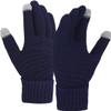 BKEKM Knit Gloves Touch Screen Winter Gloves 1 Pair Gloves Thick Touch Screen Cycling Gloves Windproof Plush Knitted Warm Gloves