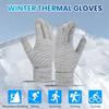 BKEKM Knit Gloves Touch Screen Winter Gloves 1 Pair Gloves Thick Touch Screen Cycling Gloves Windproof Plush Knitted Warm Gloves view 2
