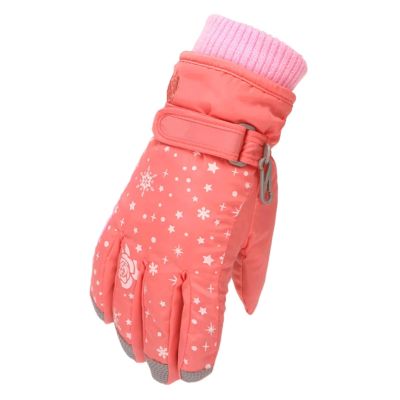 BKEKM Ski Gloves 1 Pair Winter Gloves Water-Windproof Outdoor Warm Gloves Polyester Winter Gloves for Men Women Mittens Gloves