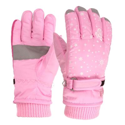 BKEKM Ski Gloves 1 Pair Winter Gloves Water-Windproof Outdoor Warm Gloves Polyester Winter Gloves for Men Women Mittens Gloves