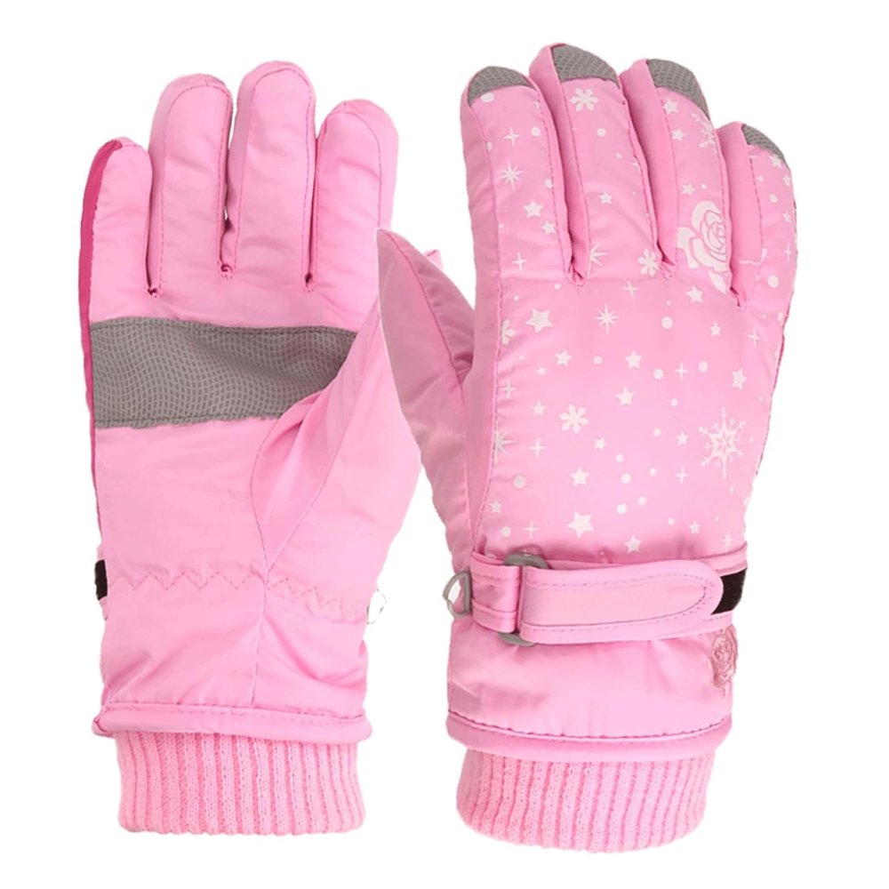 BKEKM Ski Gloves 1 Pair Winter Gloves Water-Windproof Outdoor Warm Gloves Polyester Winter Gloves for Men Women Mittens Gloves