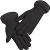 BKEKM Mittens Gloves Simple Suede Cycling Gloves Velvet Solid Winter Gloves Color Fur Cuff Gloves for Women Outdoor Warm Gloves view 1