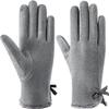 BKEKM Knit Gloves 1 Pair Winter Gloves Comfy Fleeced Lined Thermal Glove Windproof Cycling Gloves Touchscreen Suede Mittens Gloves