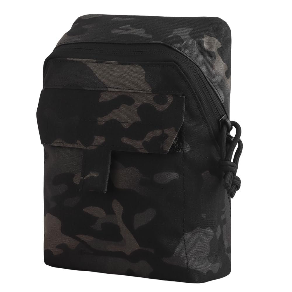 Molle Multi-Use Pouches,Tactical EDC Gp Pouch Molle General Purpose Expanded Storage Bags for Duty Belt Vest (Black cp)