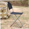 ABOOFAN Aluminum Alloy Outdoor Folding Chair Portable Comfortable Backrest 100kg Load Capacity Easy-Cleaning Compact for Home Camping Fishing (Folding Stool Portable) view 2