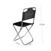 ABOOFAN Aluminum Alloy Outdoor Folding Chair Portable Comfortable Backrest 100kg Load Capacity Easy-Cleaning Compact for Home Camping Fishing (Folding Stool Portable) view 3