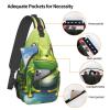 SSIMOO Cartoon Frog 1 Fashion Chest Bag,Travel Bag,Light And Comfortable Satchel-Multi-Purpose Small Backpack view 4