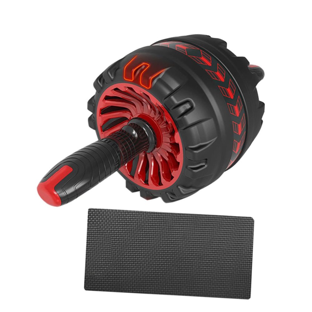 1 Set Ab Wheel Fitness Rubber Household