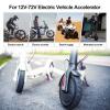 HUSETOO Electric Throttle 300X Thumb Throttle for 7/8inch 22mm Left and Right Handlebars 12v 24v 36v 48v 60v 72v Electric E-Bikes (SM Plug) view 2