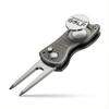 Aiming Fluid Golf Divot Repair Tool  Precision Switchblade Design, CNC-Machined Metal Body, Magnetic Ball Marker, Zero-Wobble Hinge  Premium Golf Accessory (Gunmetal Grey) view 1