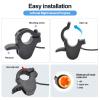 HUSETOO Electric Throttle 300X Thumb Throttle for 7/8inch 22mm Left and Right Handlebars 12v 24v 36v 48v 60v 72v Electric E-Bikes (M8 Waterproof Plug) view 3