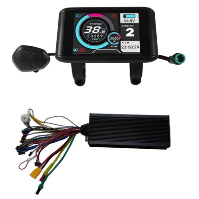 HALLOMOTOR eBike Electric Bike 48V 2880W 52V 3120W 60V 3600W 72V 4320W 60A 18MOSFET Sine Wave 3-Mode Intelligent Controller (60A Controller and UKC1)