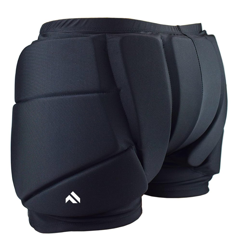 AUDIFU Kids Butt Pad Shorts for Skating Snowboarding Ski, Hip Protective Padded Shorts for Youth Child (Medium)